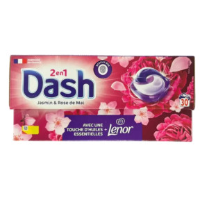 Капсулы для стирки Dash 2в1 Жасмин и Роза, 30 стирок